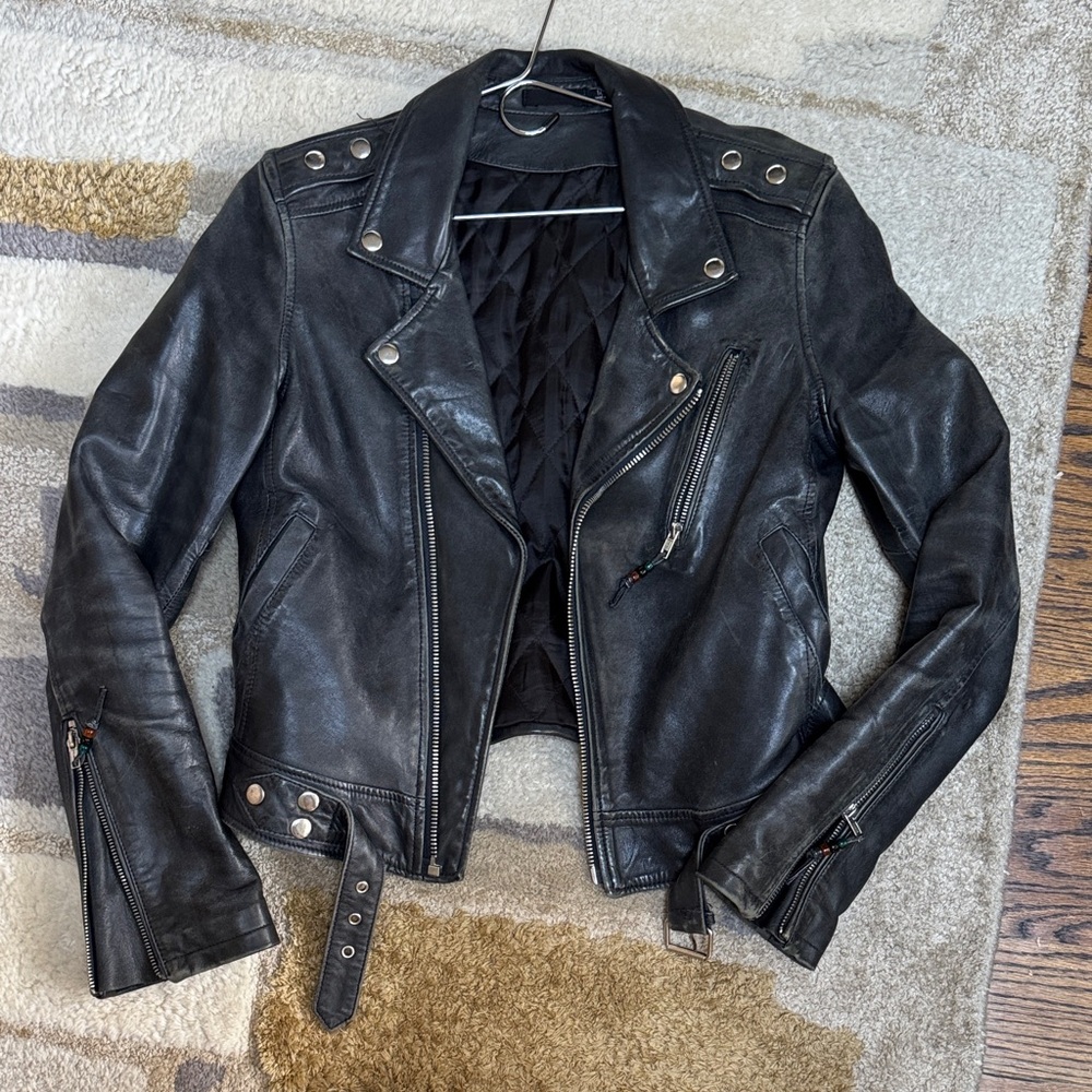 BLK DNM Classic Black Leather Jacket